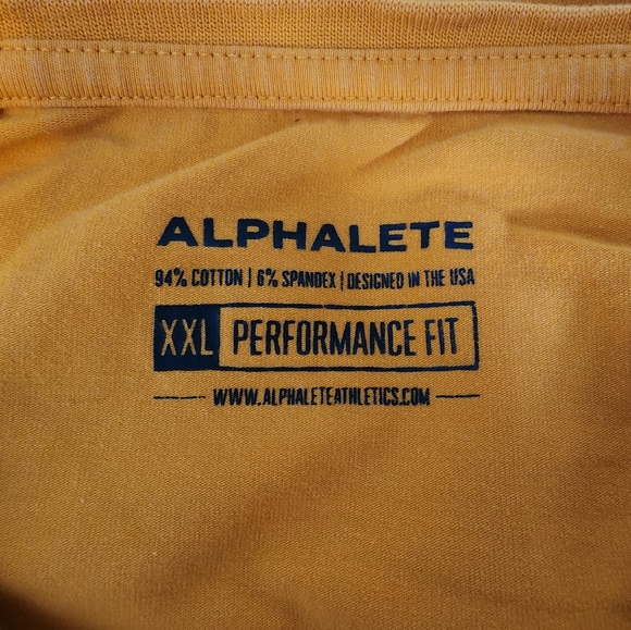 ALPHALETE- Men's XXL Core Fitted Performance Tee - Picture 4 of 4